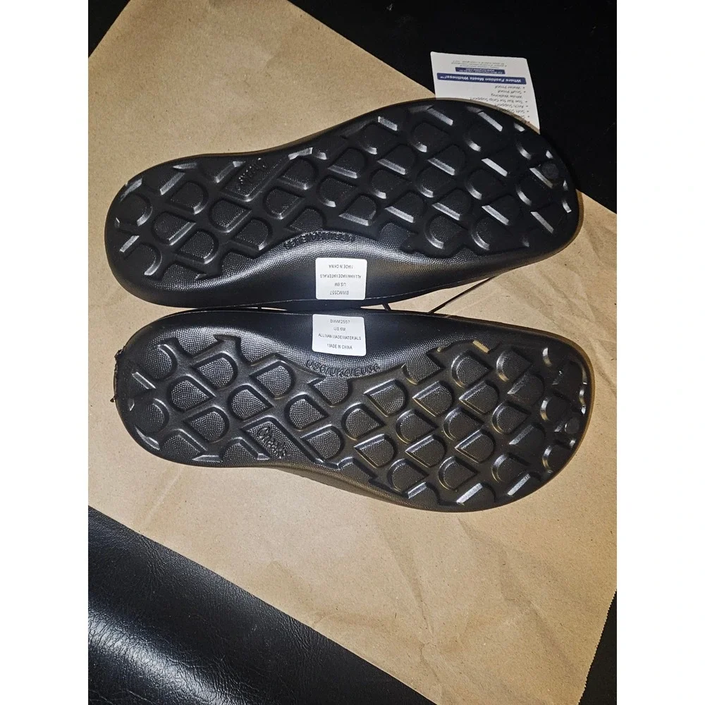 NWT Tony Little Cheeks Womens Black Health Sandals 6